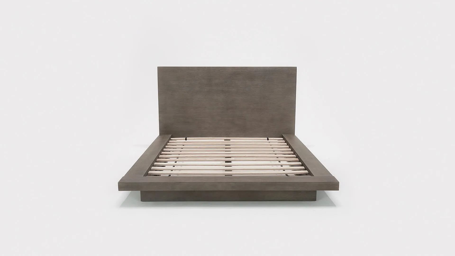 Melbourne Dark Pine Queen Platform Bed with Broad Drawers