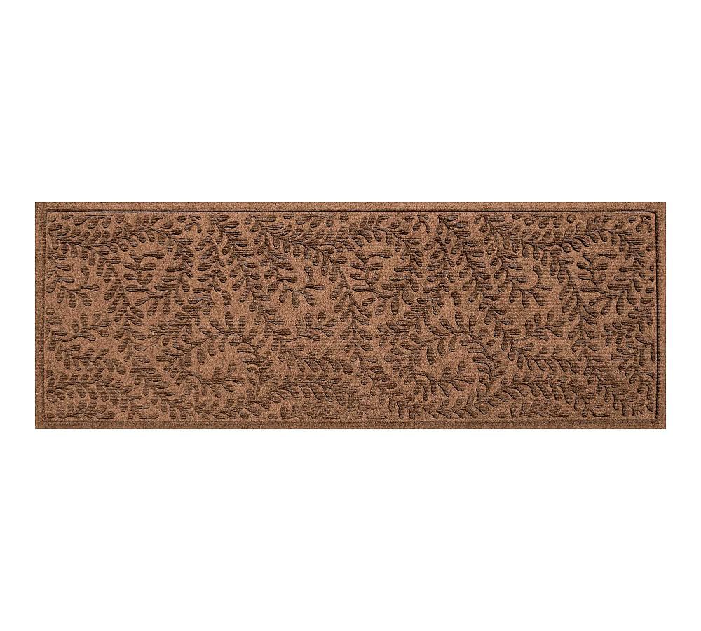 Eco-Friendly Waterhog Boxwood 25" Outdoor Doormat in Dark Brown