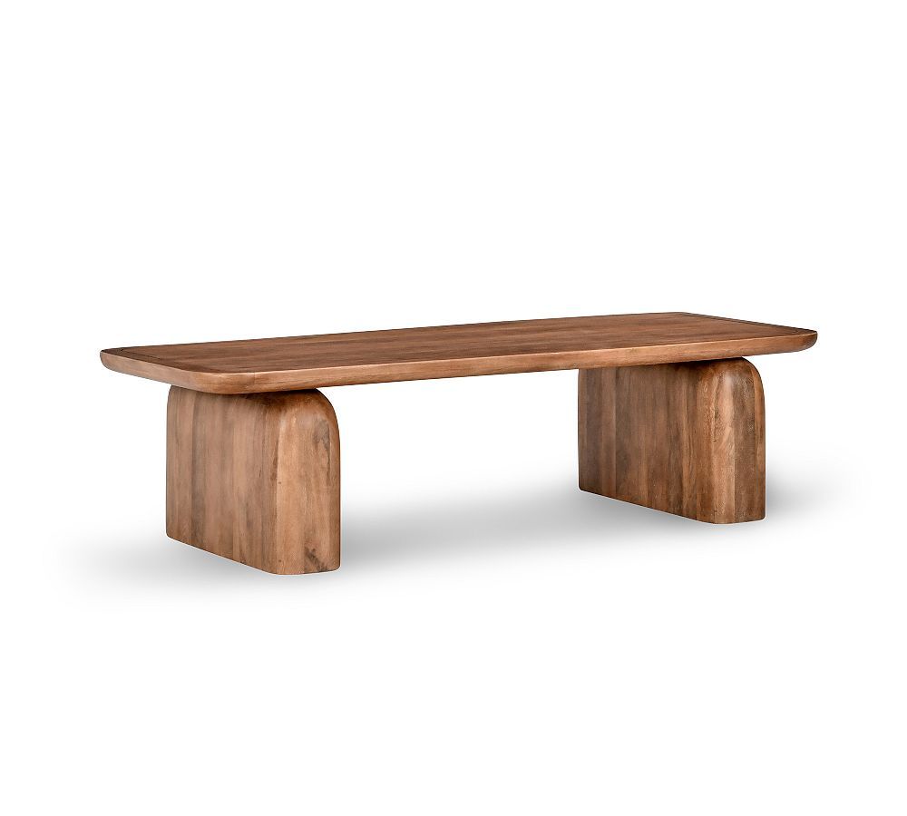 Chloe 68" Umber Solid Wood Coffee Table