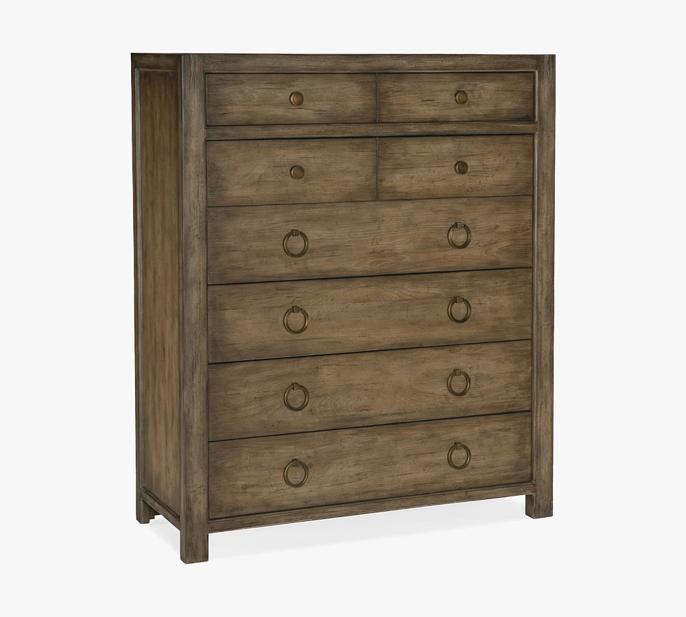 Malibu Coastal Cool 6-Drawer Dresser with Antique Bronze Pulls