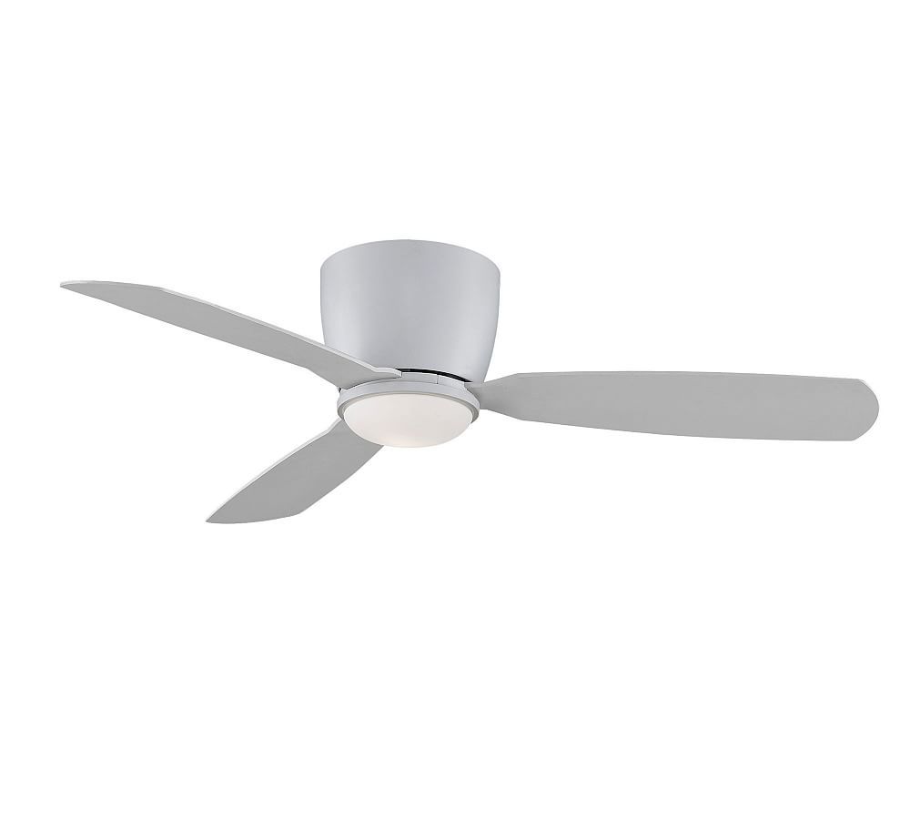 Sleek Matte Black 52" Smart LED Ceiling Fan with Remote