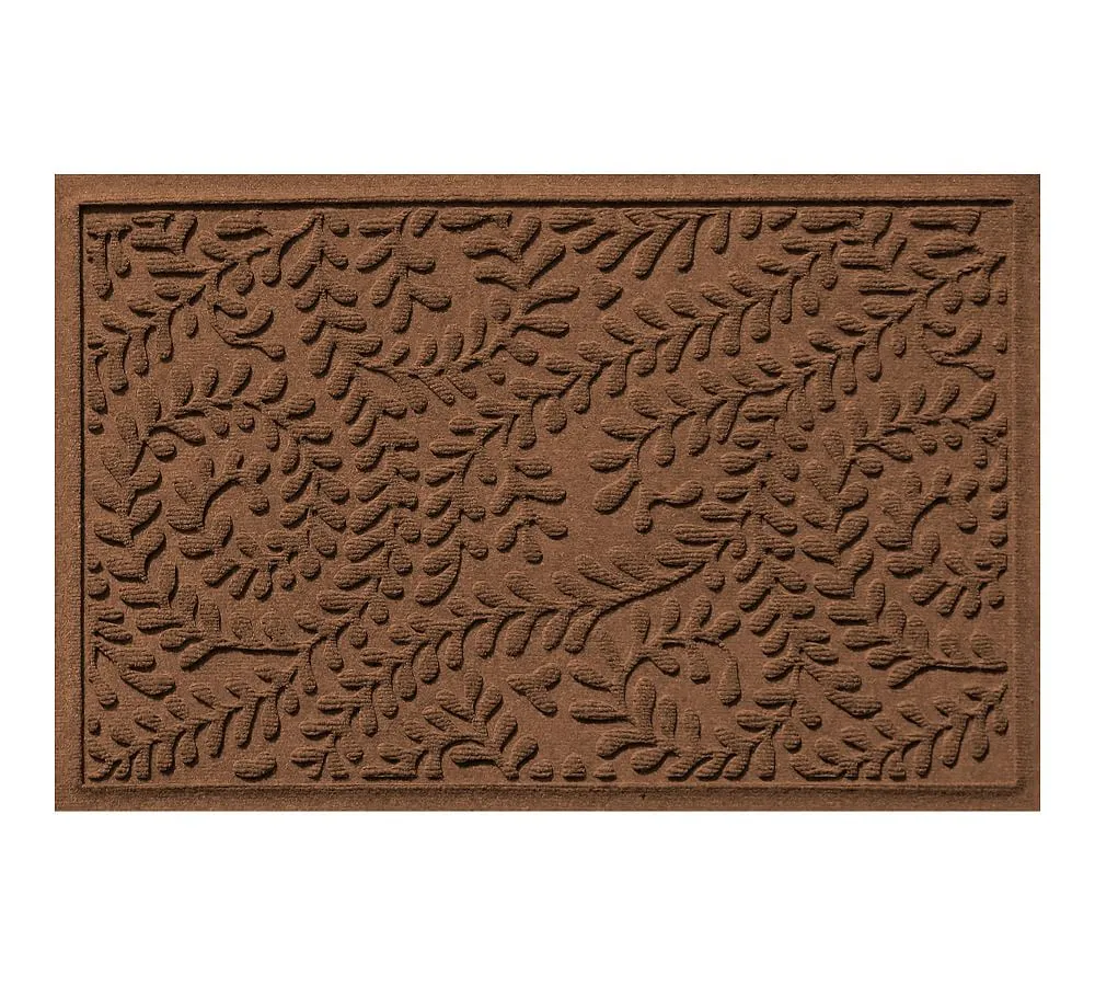 Eco-Friendly Polypropylene Waterhog Outdoor Doormat, 3' x 5' - Dark Brown