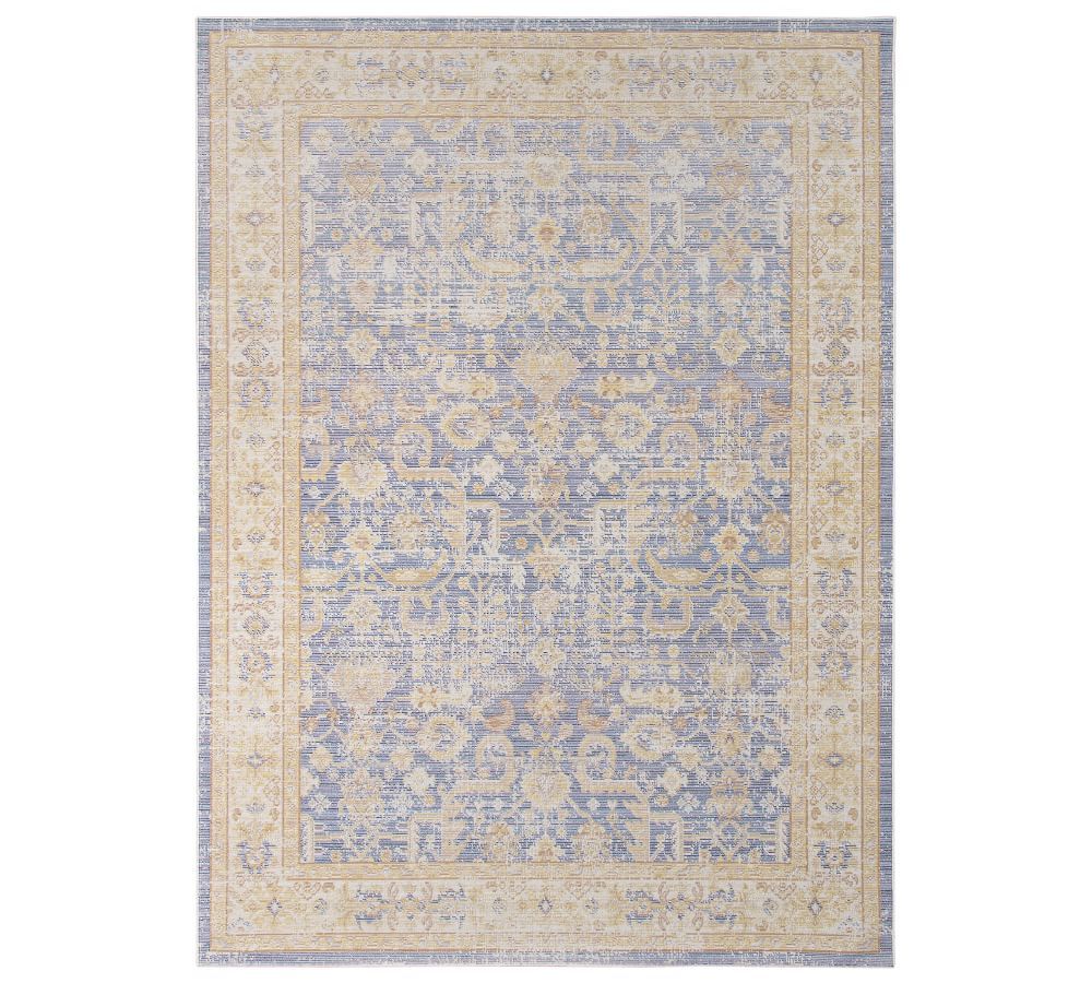 Century Classic Navy 5'3"x7'3" Synthetic Reversible Area Rug