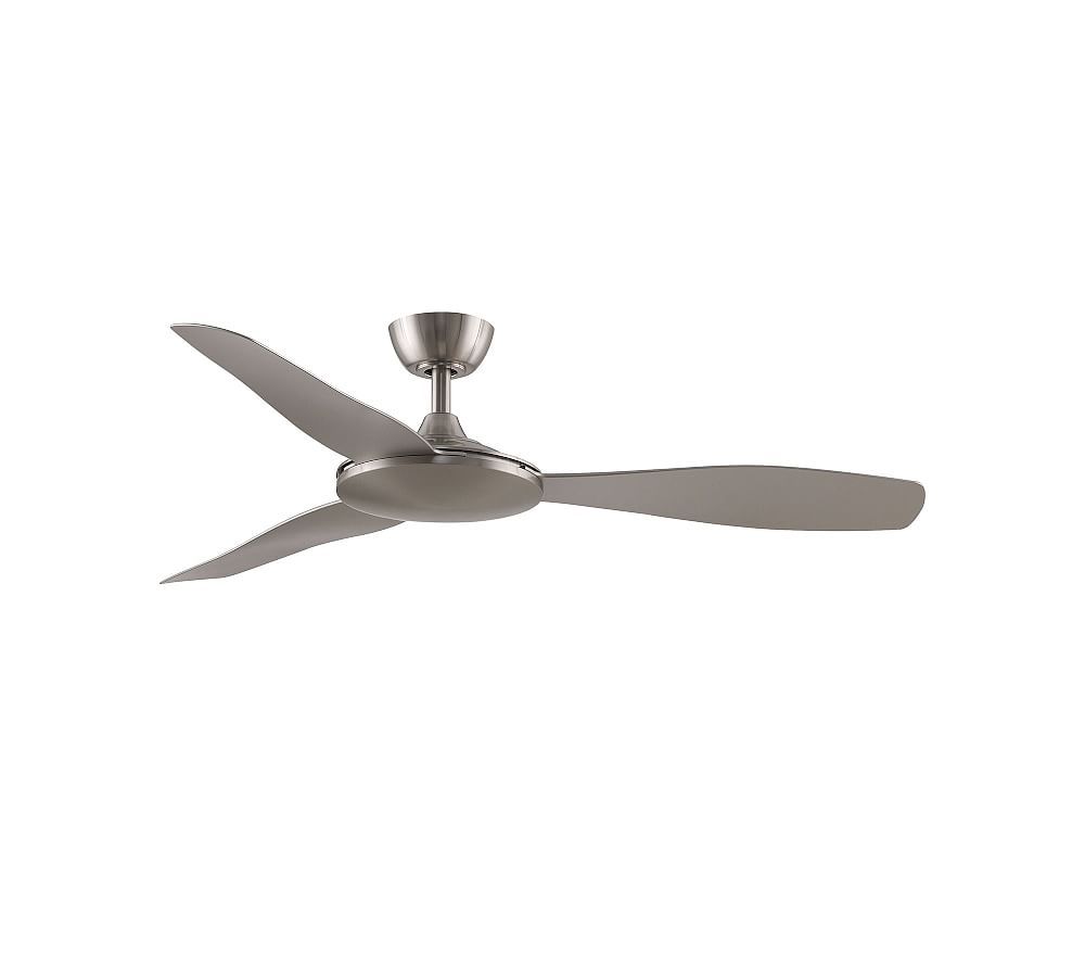 GlideAire 52" Brushed Nickel Smart Ceiling Fan with Remote