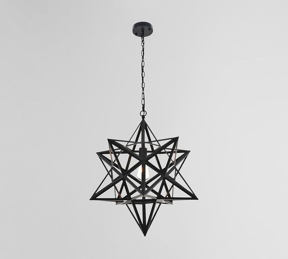 Nocturne Starlight Black Iron 1-Light Pendant