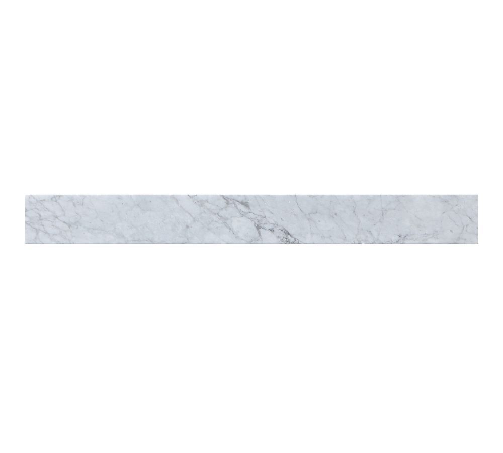 Carrara White Marble 36" Vanity Backsplash