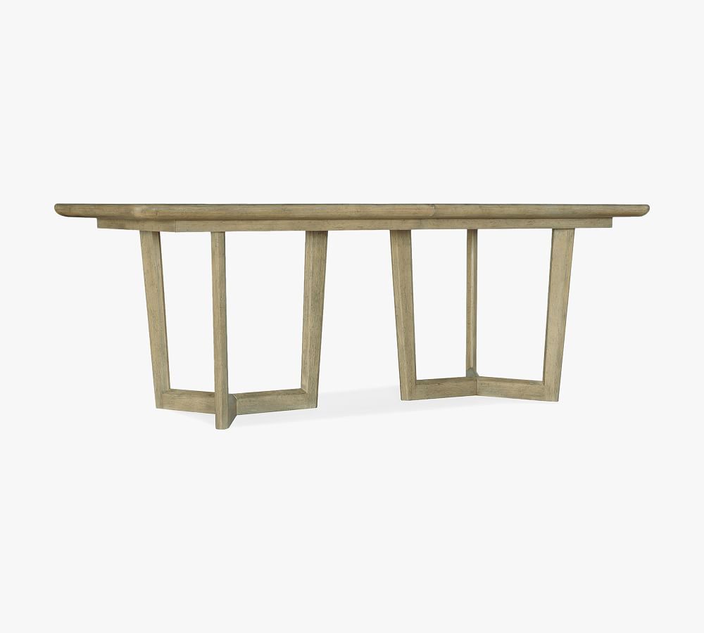 Anders Natural Wood Geometric Extendable Dining Table