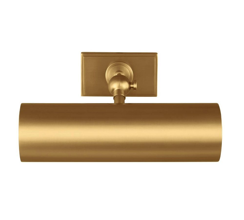 Burnished Brass Dimmable Electric Wall Mounted Picture Light