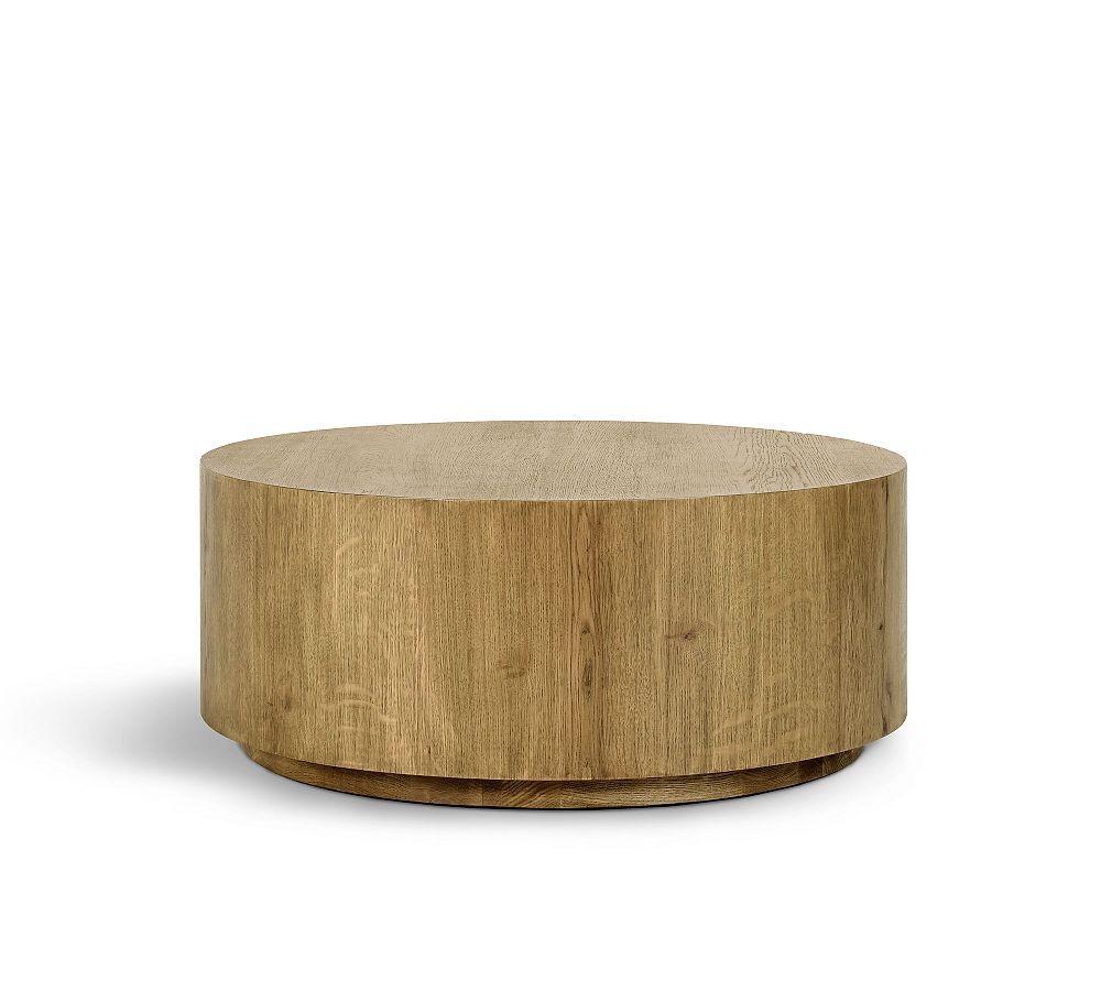 Taryn 42" Light Brown Round Wood Coffee Table