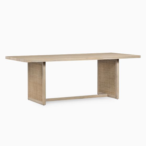 Clarita 84'' Reclaimed White Wash Mango Wood Dining Table