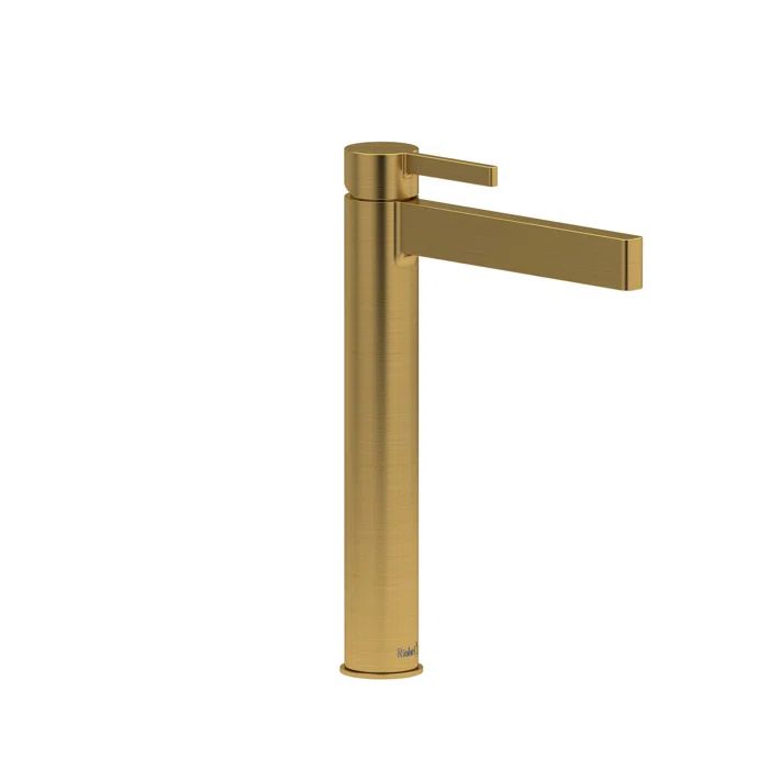 Paradox Brushed Gold 8-1/2" Widespread Bathroom Faucet with Lever Handles