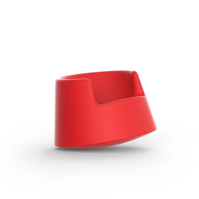 Red Indoor/Outdoor Modern Rocking Chair with Arms