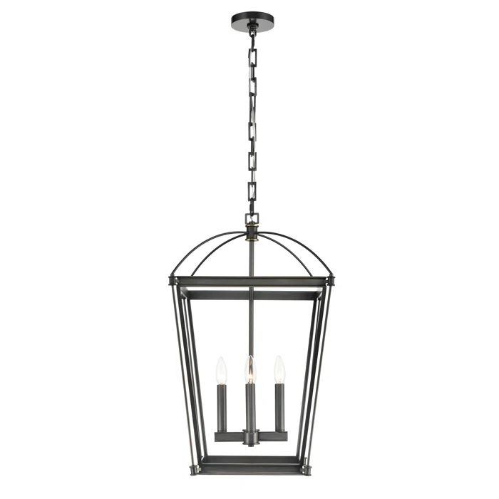 Urban Bronze 4-Light Crystal Globe Chandelier