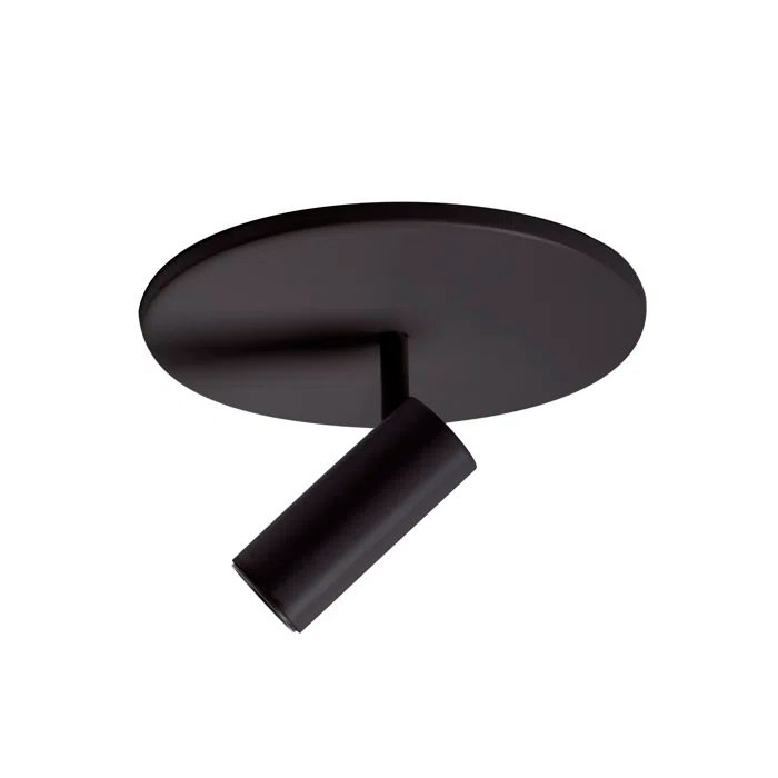 Downey Black LED Semi-Flush Mount Light Fixture