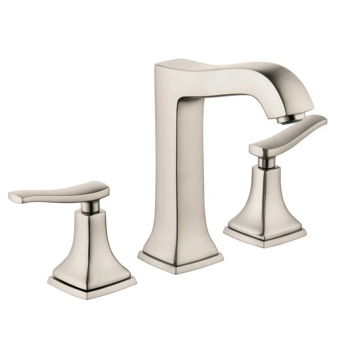 EcoLux Modern Widespread Polished Nickel Bathroom Faucet