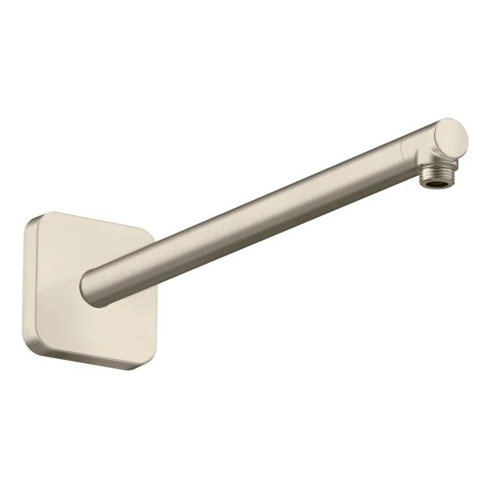 15-Inch Brushed Nickel Modern Wall Shower Arm