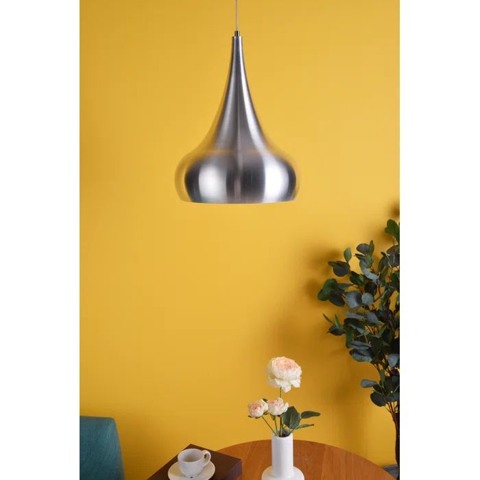 Circa Modern Aluminum Teardrop Pendant - 11.5" x 15"