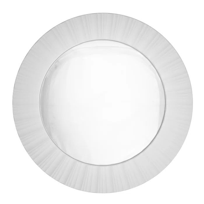 Elegant 20" Gold Fluted Round Wall Mirror