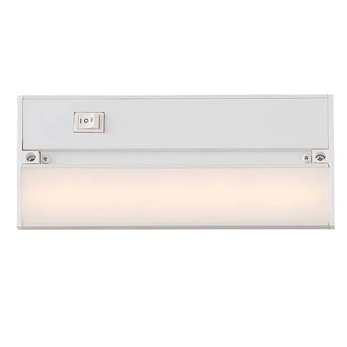 White Aluminum 9'' LED Under Cabinet Light Bar