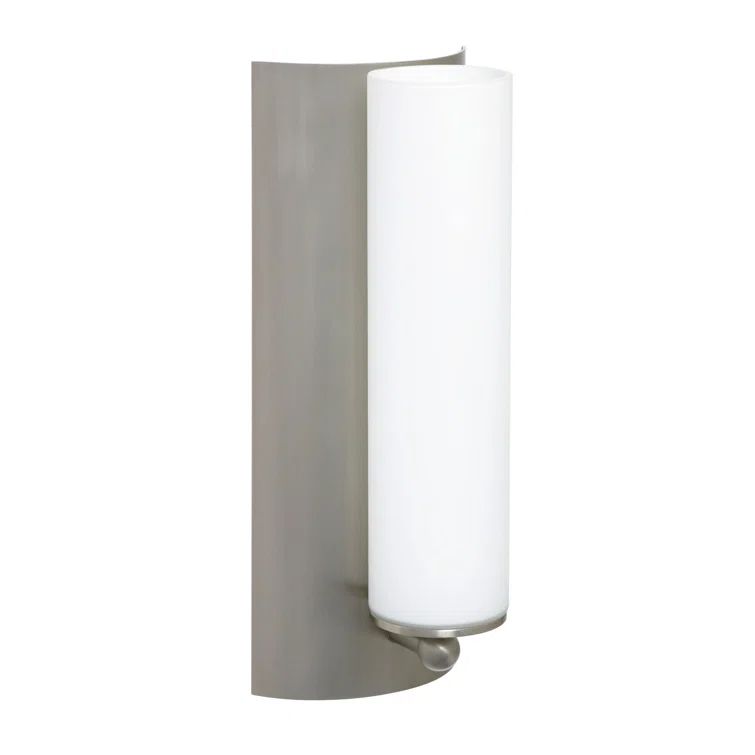Metro Satin Nickel Dimmable LED Wall Sconce, 12" Height