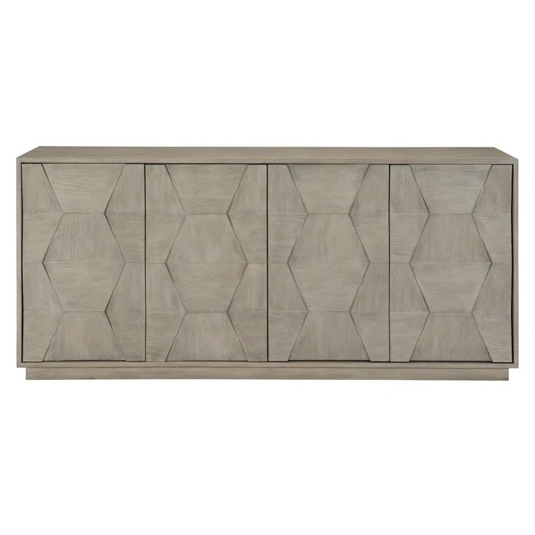Linea Transitional Beige 74'' Cerused Oak Sideboard