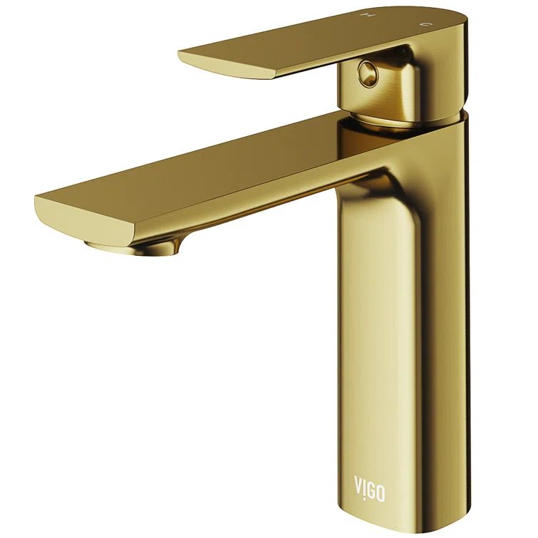 Davidson Sleek 6.5" Single Hole Brushed Nickel Bathroom Faucet