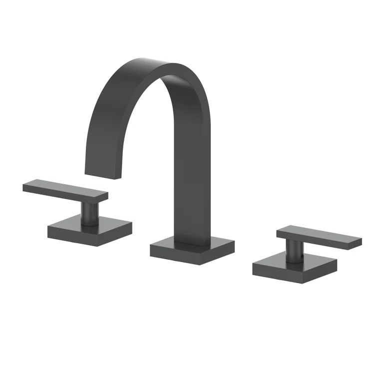 Matte Black Nickel Widespread Bathroom Faucet