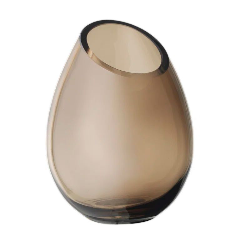 Elegance Drop Handcrafted Glass Table Vase with Novelty Shape