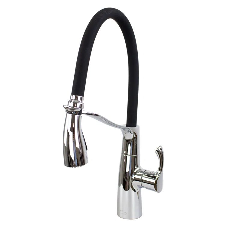 Organix Polished Chrome Pull-Down Kitchen Faucet with Spray
