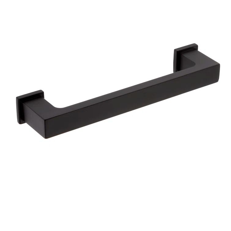Chelsey Matte Black 8-inch Bar Pull with Mounting Hardware
