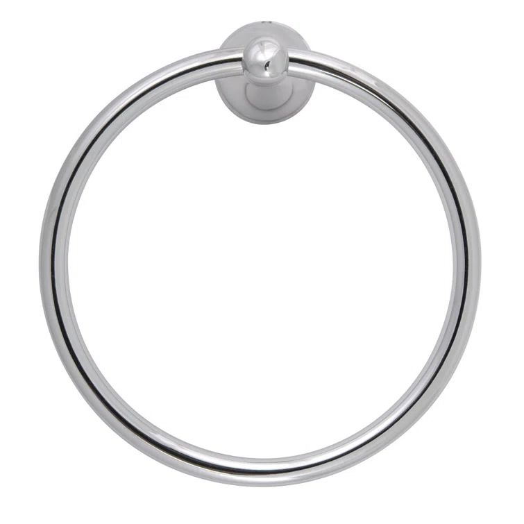 Ames Polished Chrome Wall Mounted Towel Ring