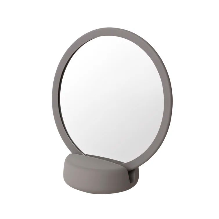 Elegant Sono 6.7'' Round Satellite Vanity Mirror with Resin Frame