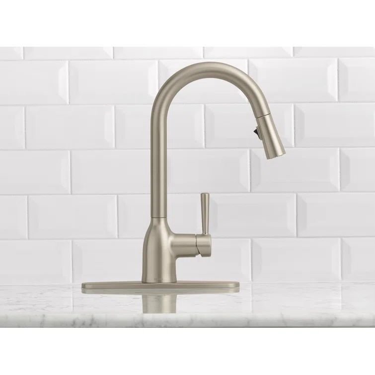 Adler Stainless Steel Pull-Down Kitchen Faucet with Spray
