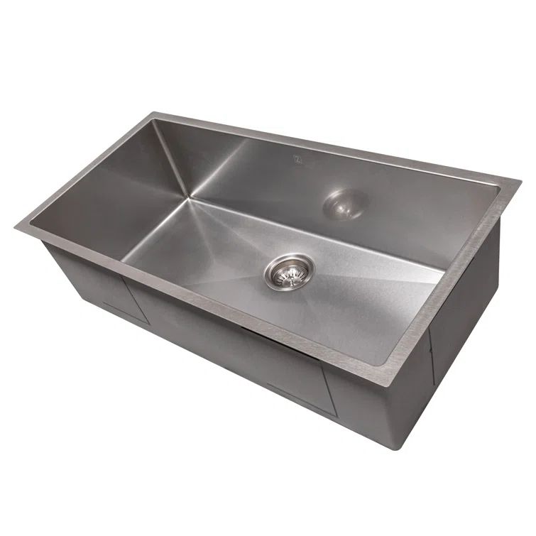 Meribel 36" Stainless Steel Drop-in Single Bowl Kitchen Sink