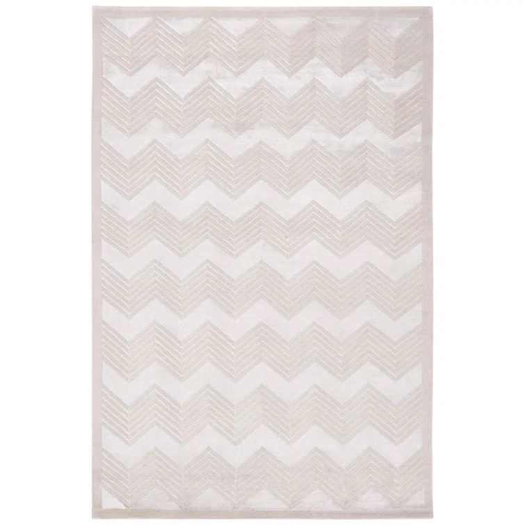 Sterling Hand-Knotted Wool and Viscose 6' x 9' Rectangular Rug