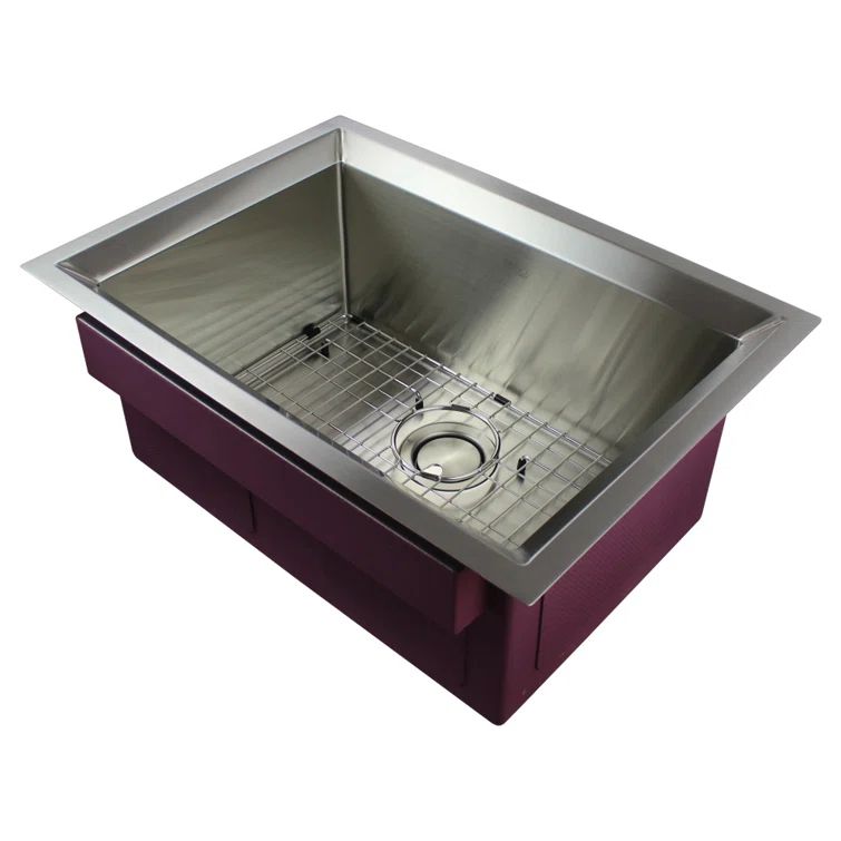 26'' Stainless Steel Farmhouse Single Bowl Undermount Kitchen Sink