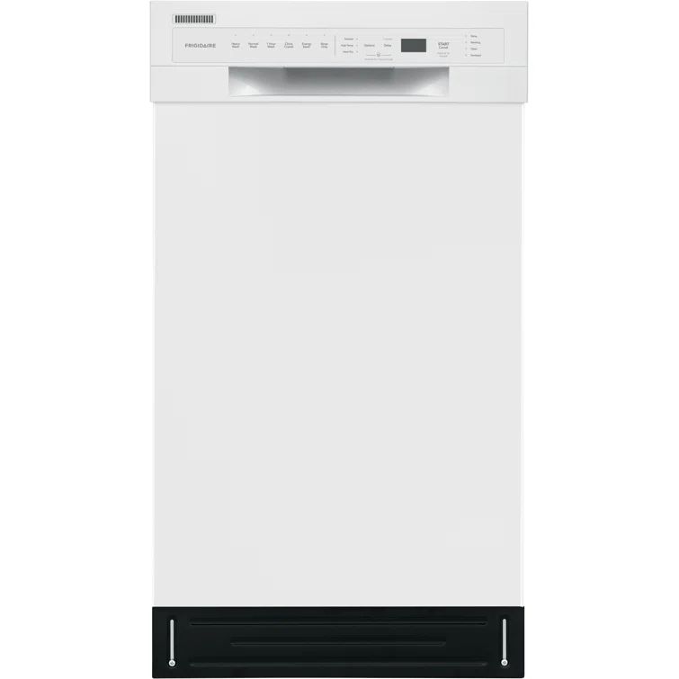 White 18" Stainless Steel Energy Star Built-in Dishwasher