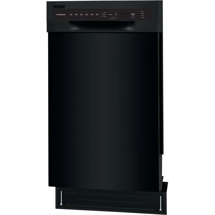 18-inch Black Built-in Dishwasher with Stainless Steel Tub