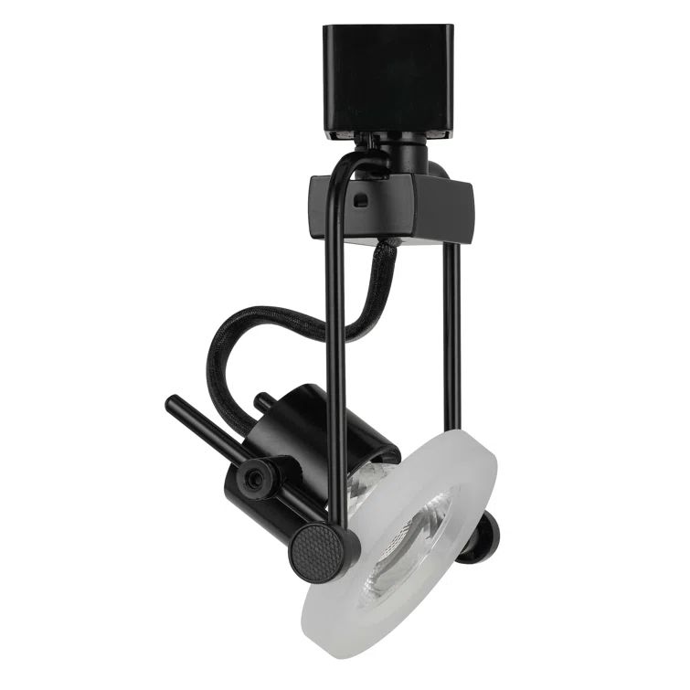 Black Adjustable LED Track Head Light Fixture