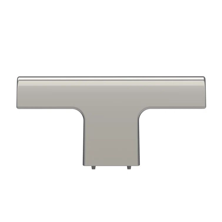 Polished Chrome Modern T-Handle Cabinet Knob with Mounting Hardware