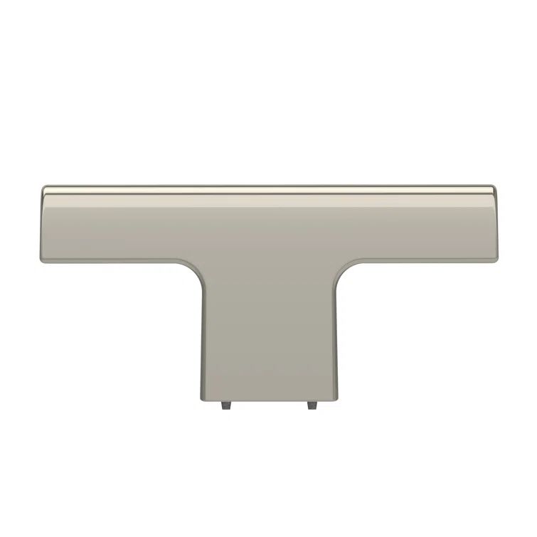 Polished Nickel T-Handle Cabinet Knob with Mounting Hardware