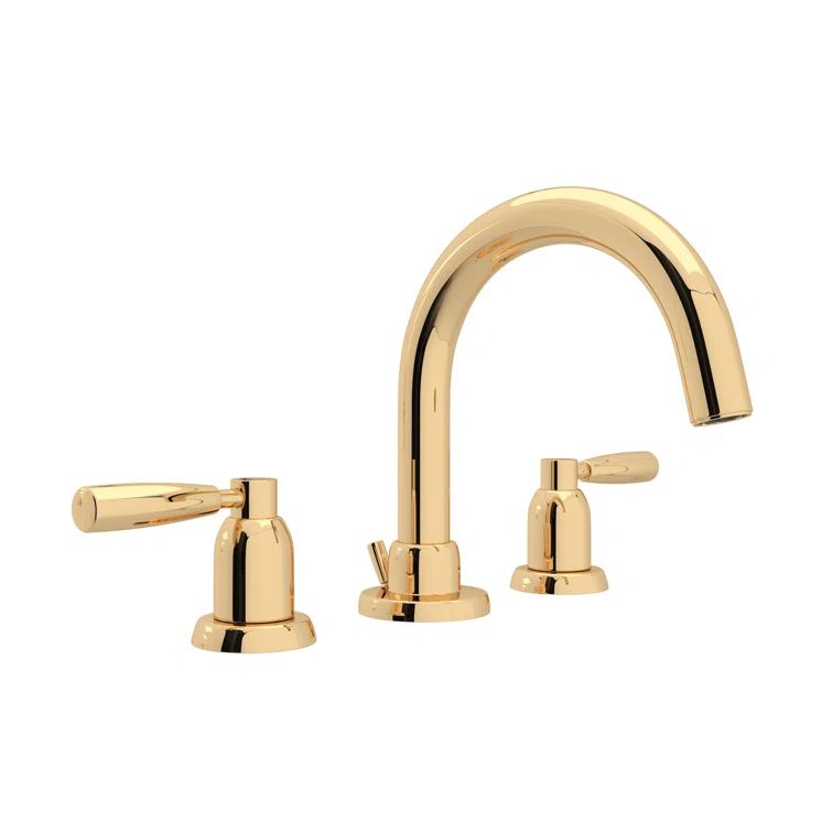 Elegant Polished Nickel 7.5" Transitional Widespread Faucet