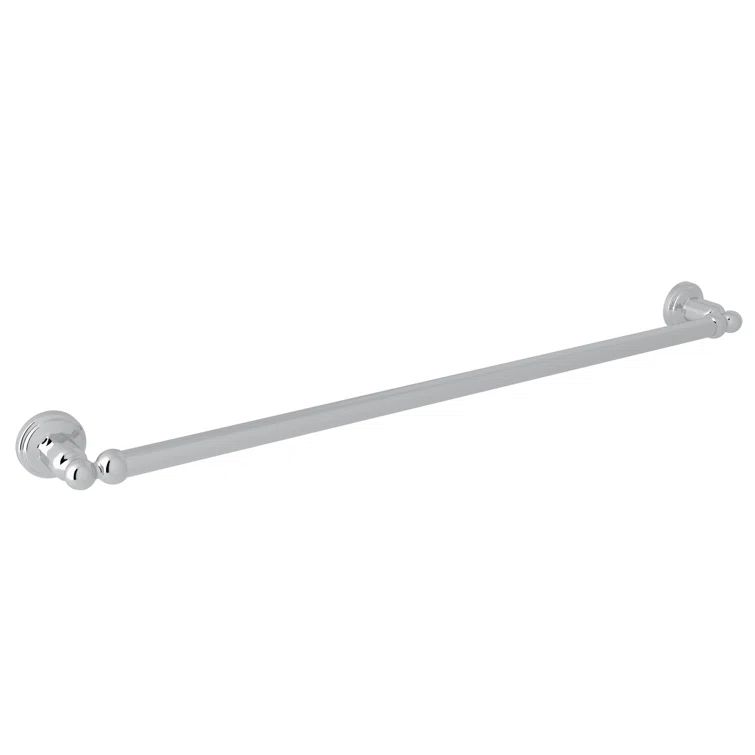 Edwardian Polished Nickel Wall Mounted Towel Bar