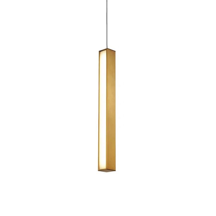 Aged Brass 26" LED Indoor/Outdoor Mini Pendant Light