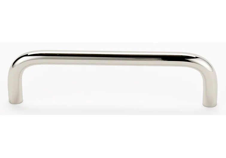 Polished Nickel 4'' Bar Pull with Mounting Hardware