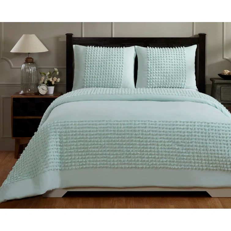 Better Trends 100% Cotton 3 Piece Comforter Set with Sham