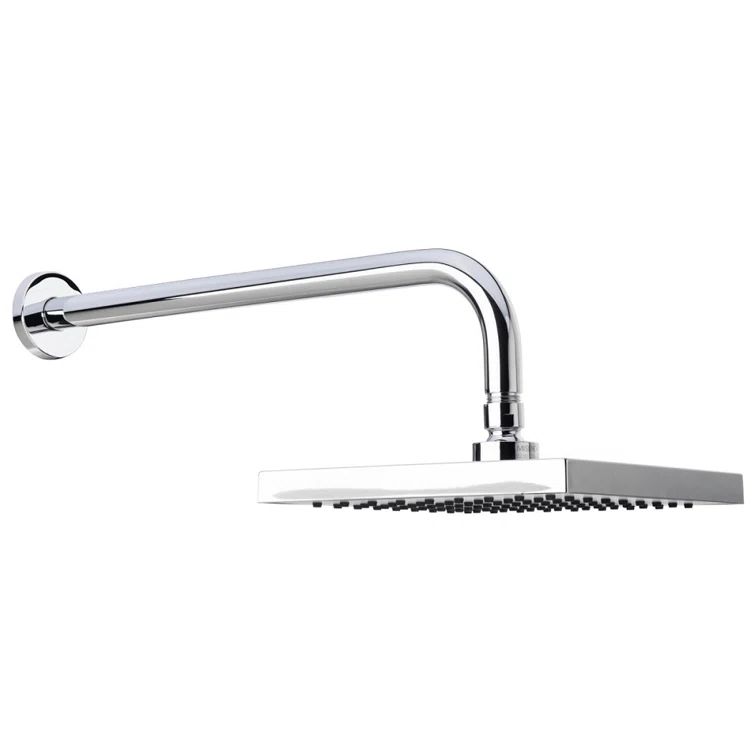 Polished Chrome Handheld Rain Shower Head with Wall Mount