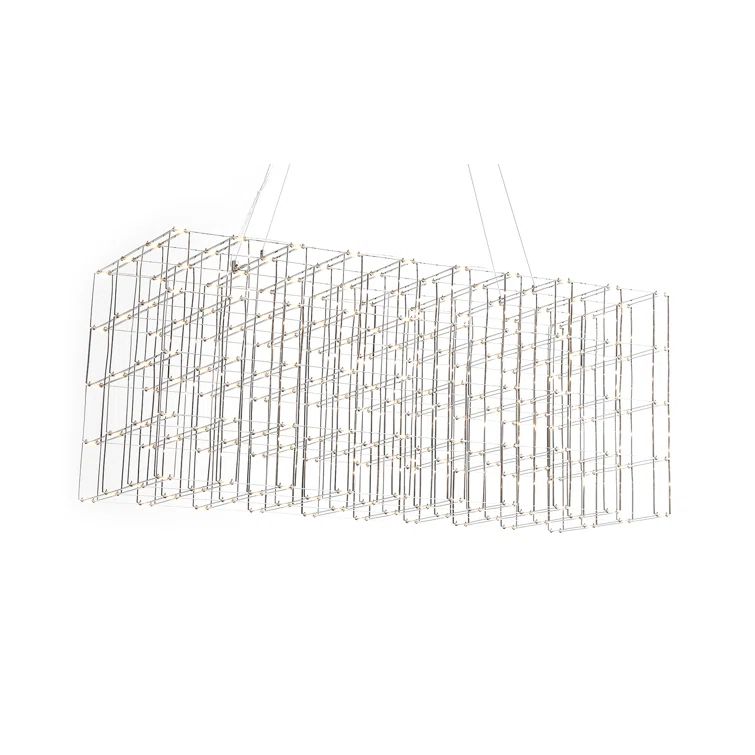 Argyle Chrome Cage 34" LED Chandelier