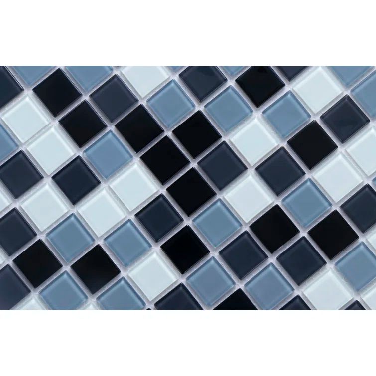 WS Tiles® 1" x 1" Straight Edge Glass Mosaic Tile