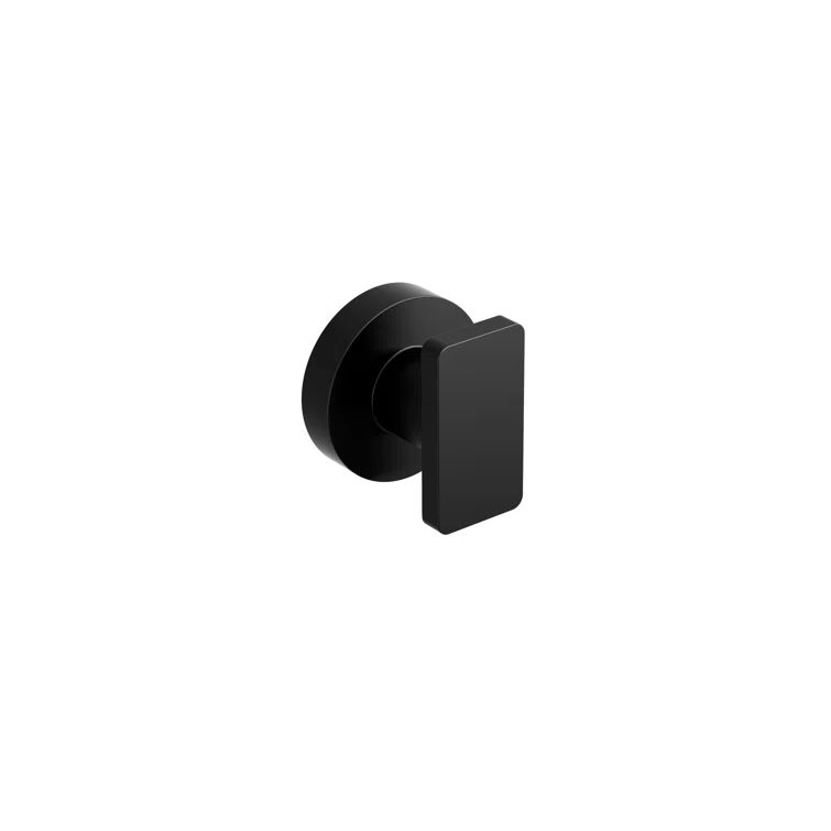 Paradox™ Modern Black Round Wall Mounted Robe Hook